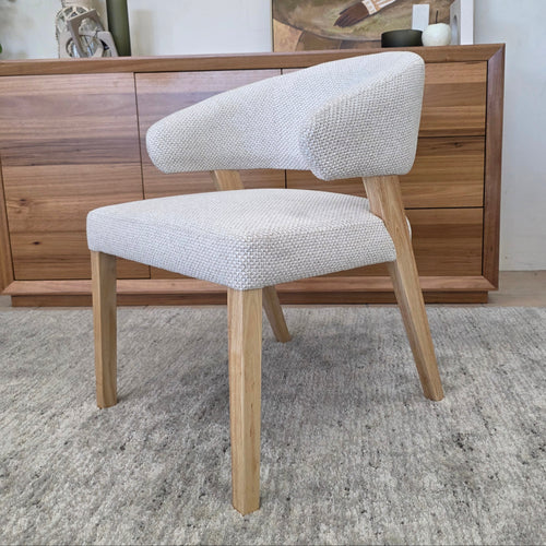 Layton Dining Chair With Natural Leg & Upholstery