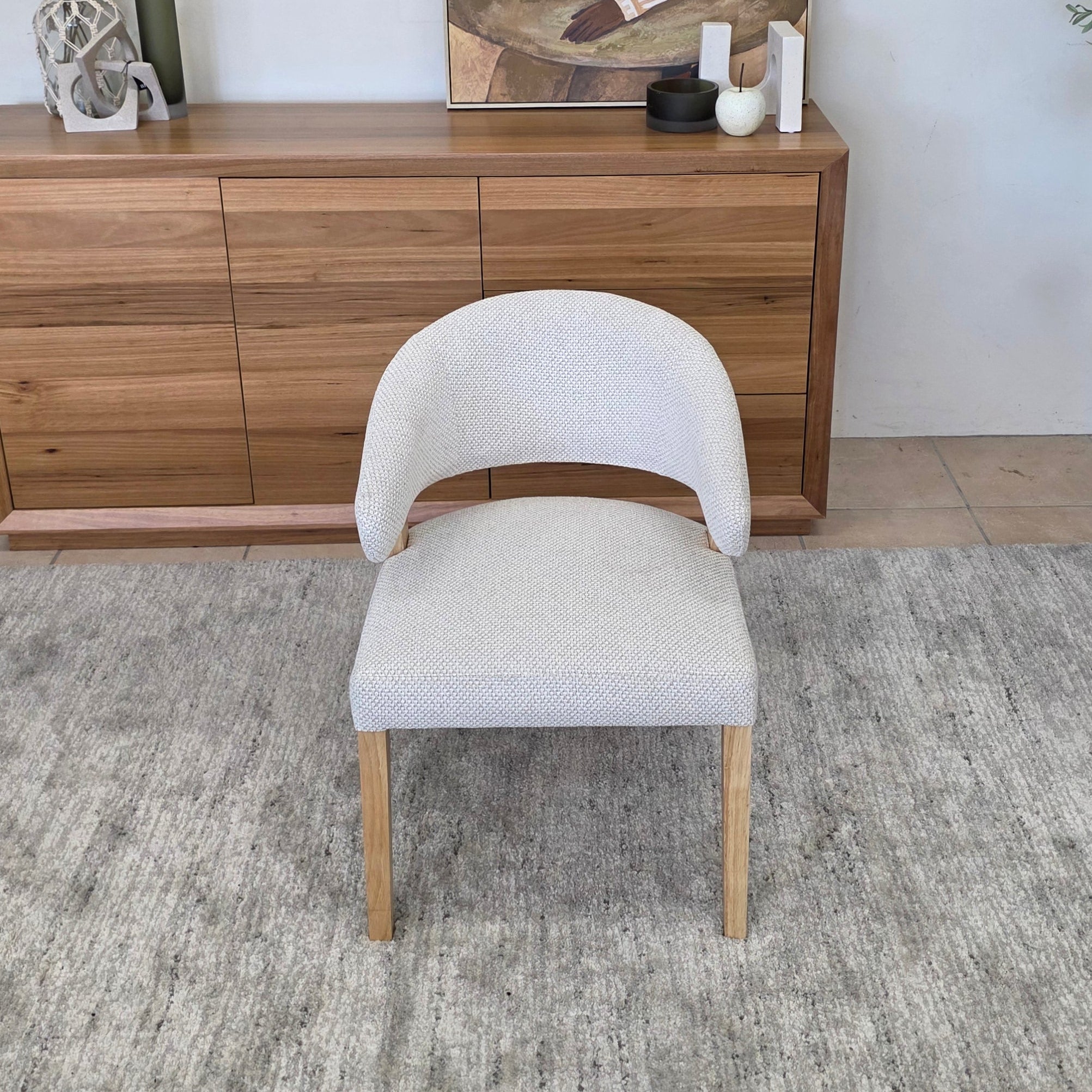Layton Dining Chair With Natural Leg & Upholstery