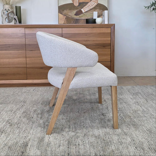 Layton Dining Chair With Natural Leg & Upholstery