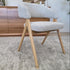 Adwin Dining Chair With Natural Frame and Upholstery