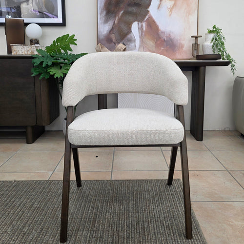 Adwan Dining Chair With Chestnut Frame In Natural