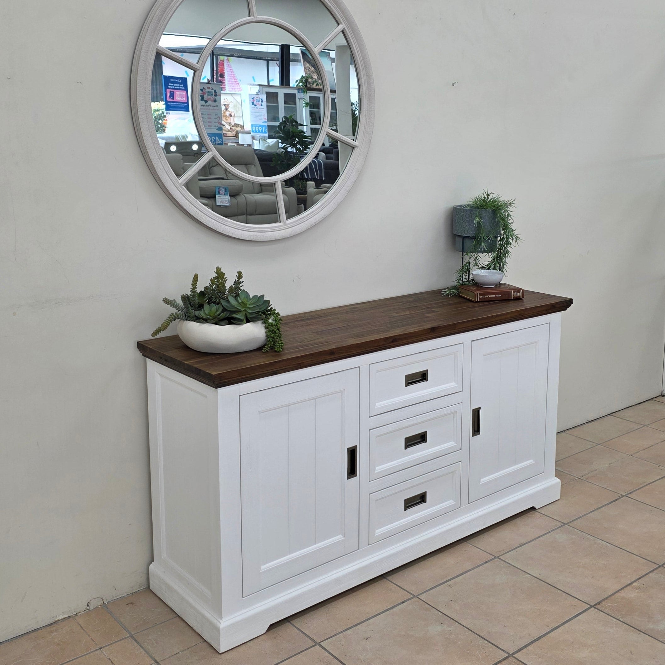 Hamptons Buffet In Two Tone Finish
