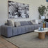 Calabria 4 Seater Dual Electric Recliners In Mid Grey