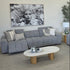 Calabria 4 Seater Dual Electric Recliners In Mid Grey