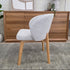 Settler Dining Chair In Natural Fabric & Natural Leg