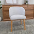 Settler Dining Chair In Natural Fabric & Natural Leg