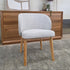 Settler Dining Chair In Natural Fabric & Natural Leg