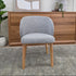 Settler Dining Chair In Grey Fabric & Natural Leg