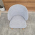 Settler Dining Chair In Grey Fabric & Natural Leg