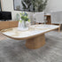 Olympus Oval Coffee Table With Ceramic Top