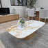 Olympus Oval Coffee Table With Ceramic Top
