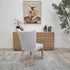 Tobago Dining Chair In Oatmeal Milan With Natural Leg