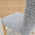 Tobago Dining Chair In Grey Milan With Natural Leg