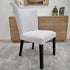 Tobago Dining Chair In Oatmeal Milan With Black Leg