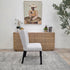 Tobago Dining Chair In Oatmeal Milan With Black Leg
