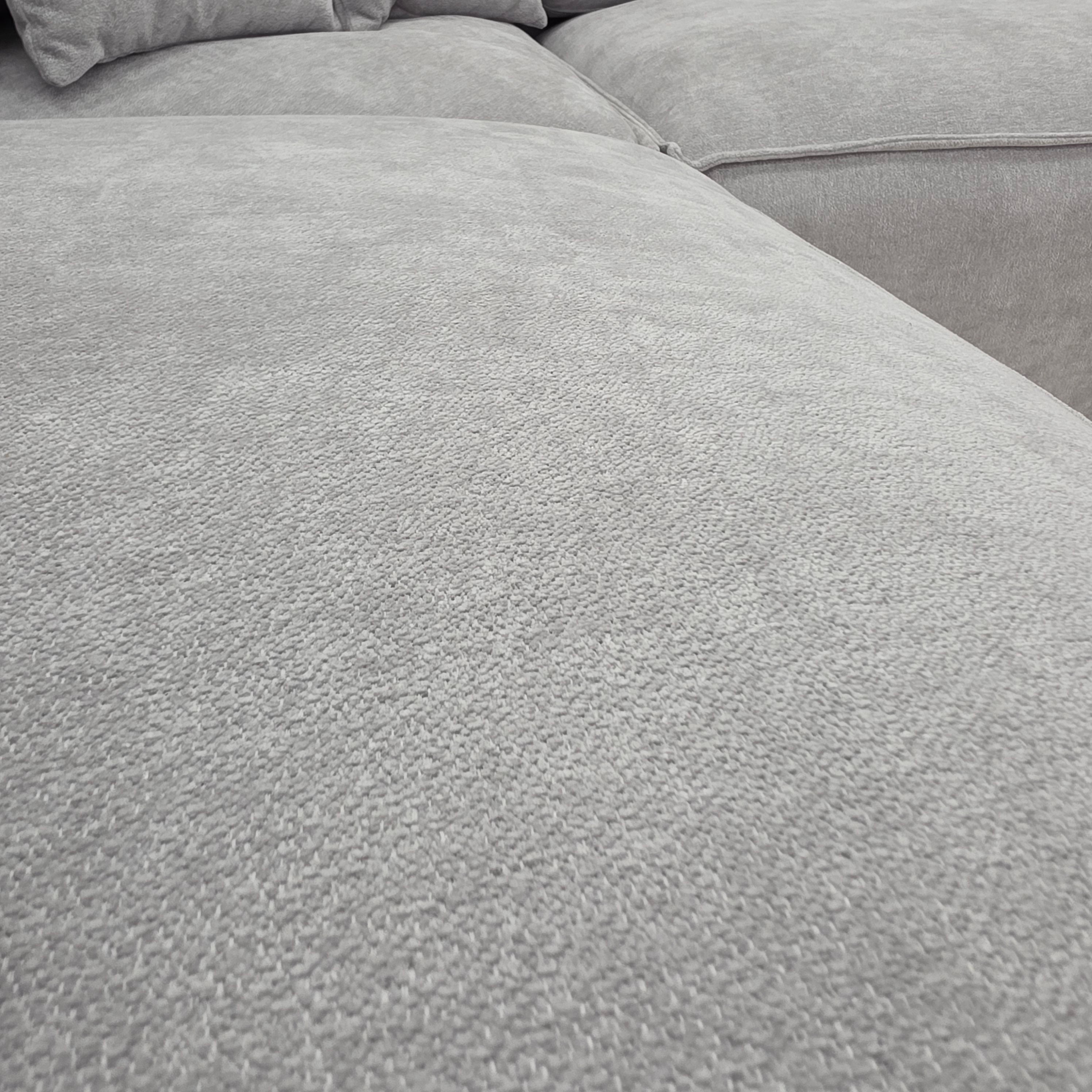 Ezra Corner Chaise In Grey
