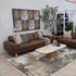 Dutton 3 Seater In Chocolate Leather