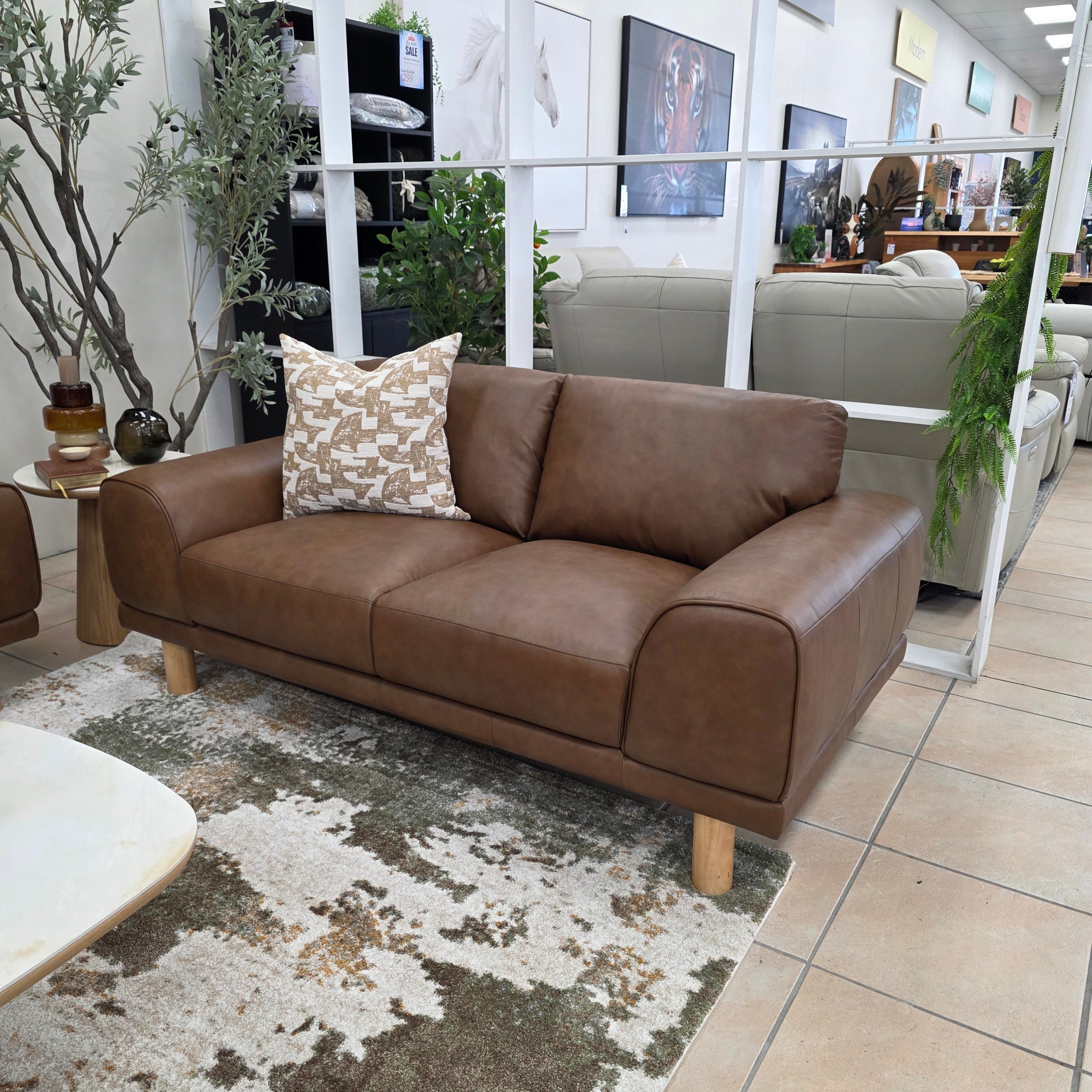 Dutton 2 Seater Sofa In Chocolate