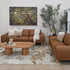 Dutton 3+2 Camel Colour Leather
