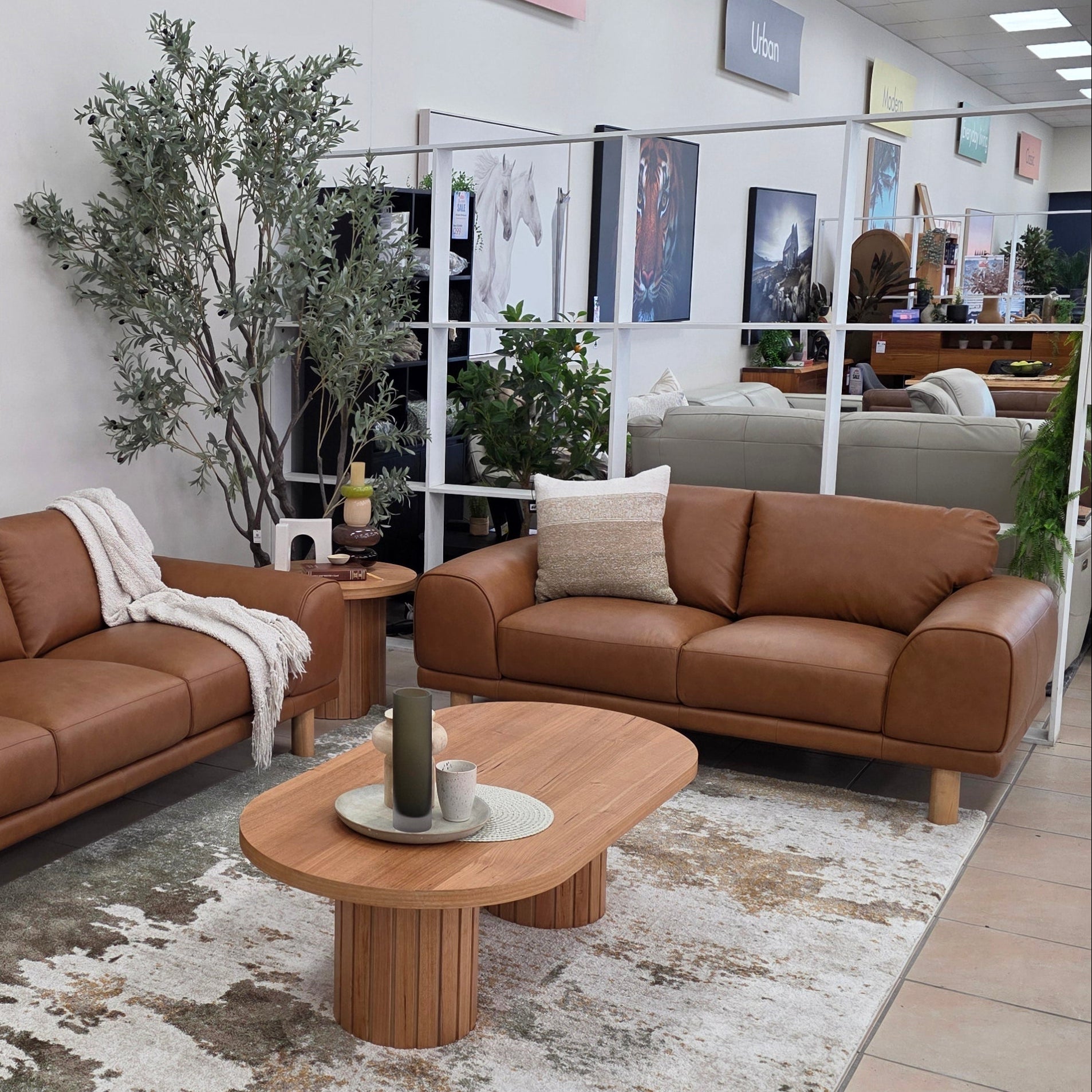 Dutton 2 Seater Sofa In Camel Colour