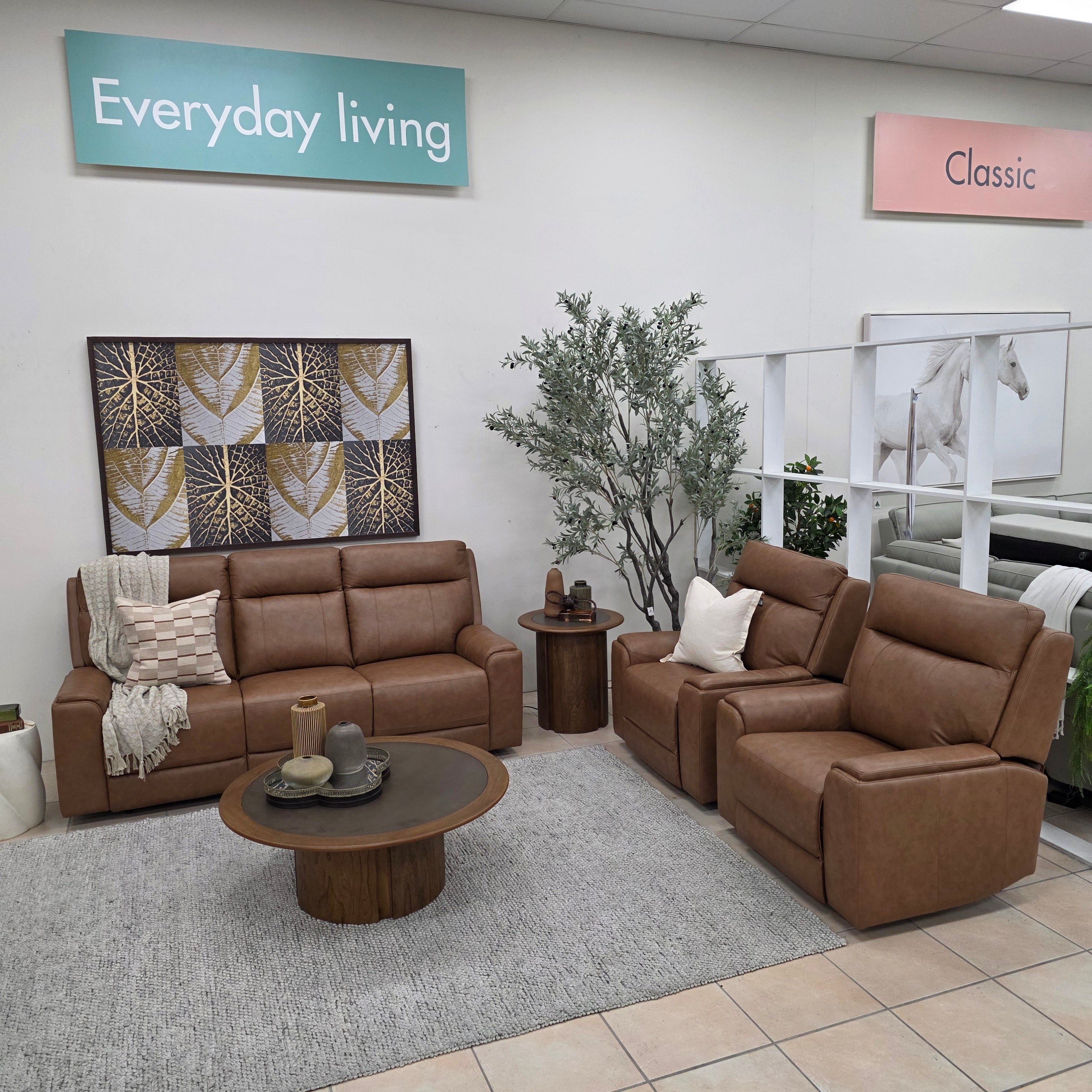 Nebraska 3+1+1 Triple Electric Motor Recliner Package