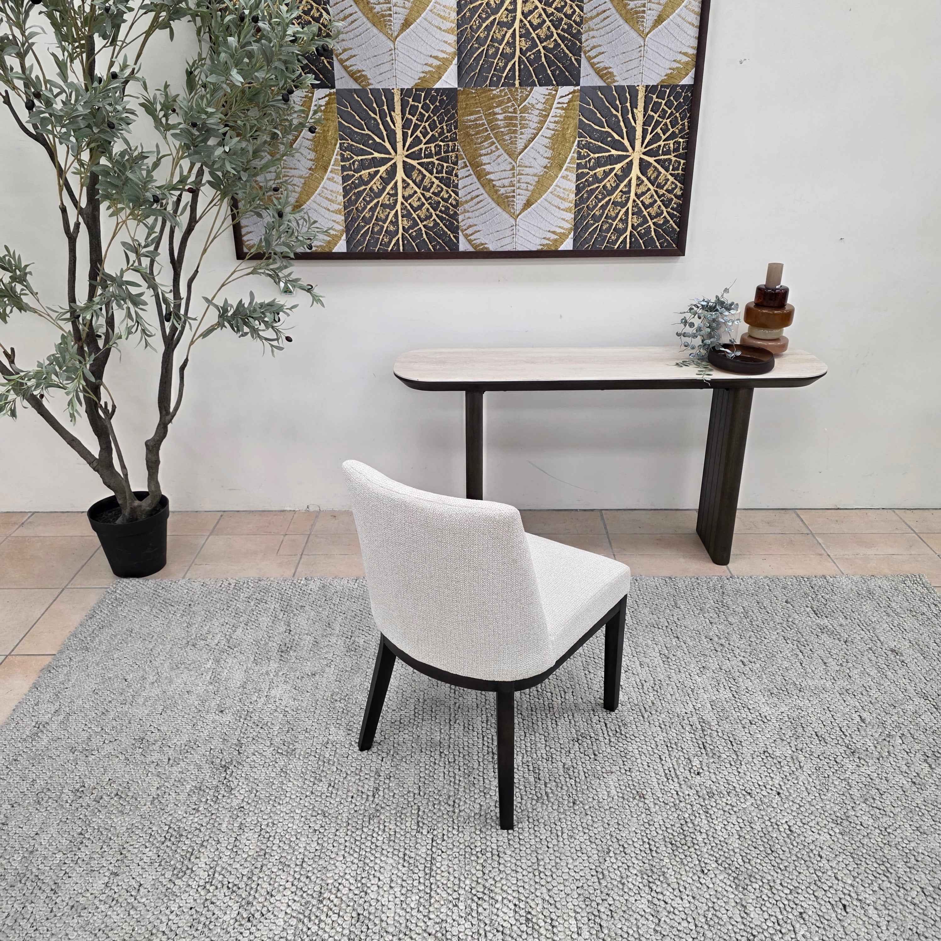 Ginko Dining Chair With Wild Bronn Leg