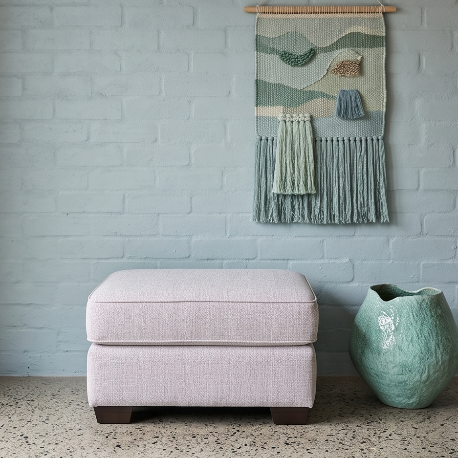 Pearce Ottoman In Soft Grey