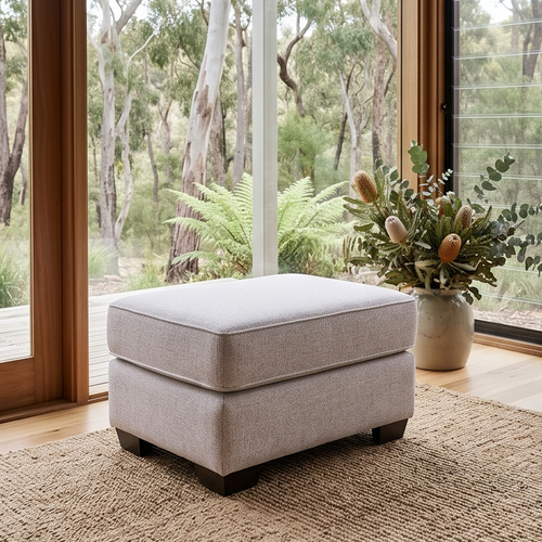 Pearce Ottoman In Soft Grey