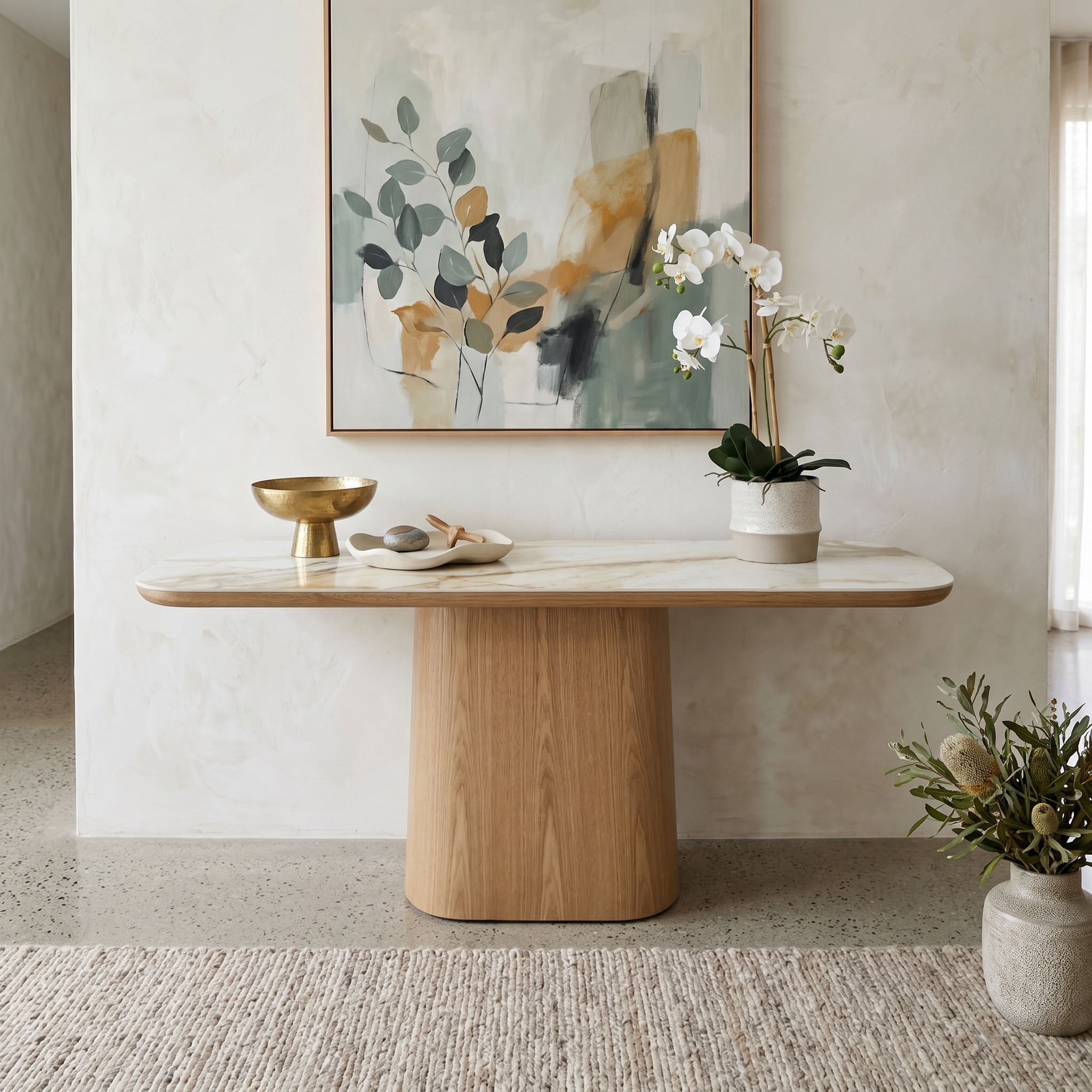 Olympus Hall Table With Ceramic Top