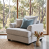 Pearce Accent Chair In Soft Grey