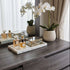 Vienna dressing table inc mirror in grey