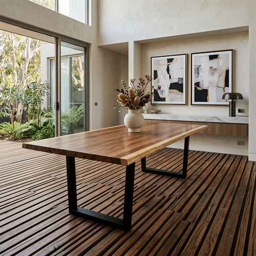 Highland 210cm Long Table In Blackwood