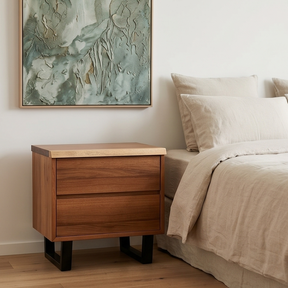 Highland 4 Piece Dressing Table Package In Tasmanian Blackwood