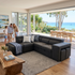 Hermes Left Chaise with sofa bed in Charcoal