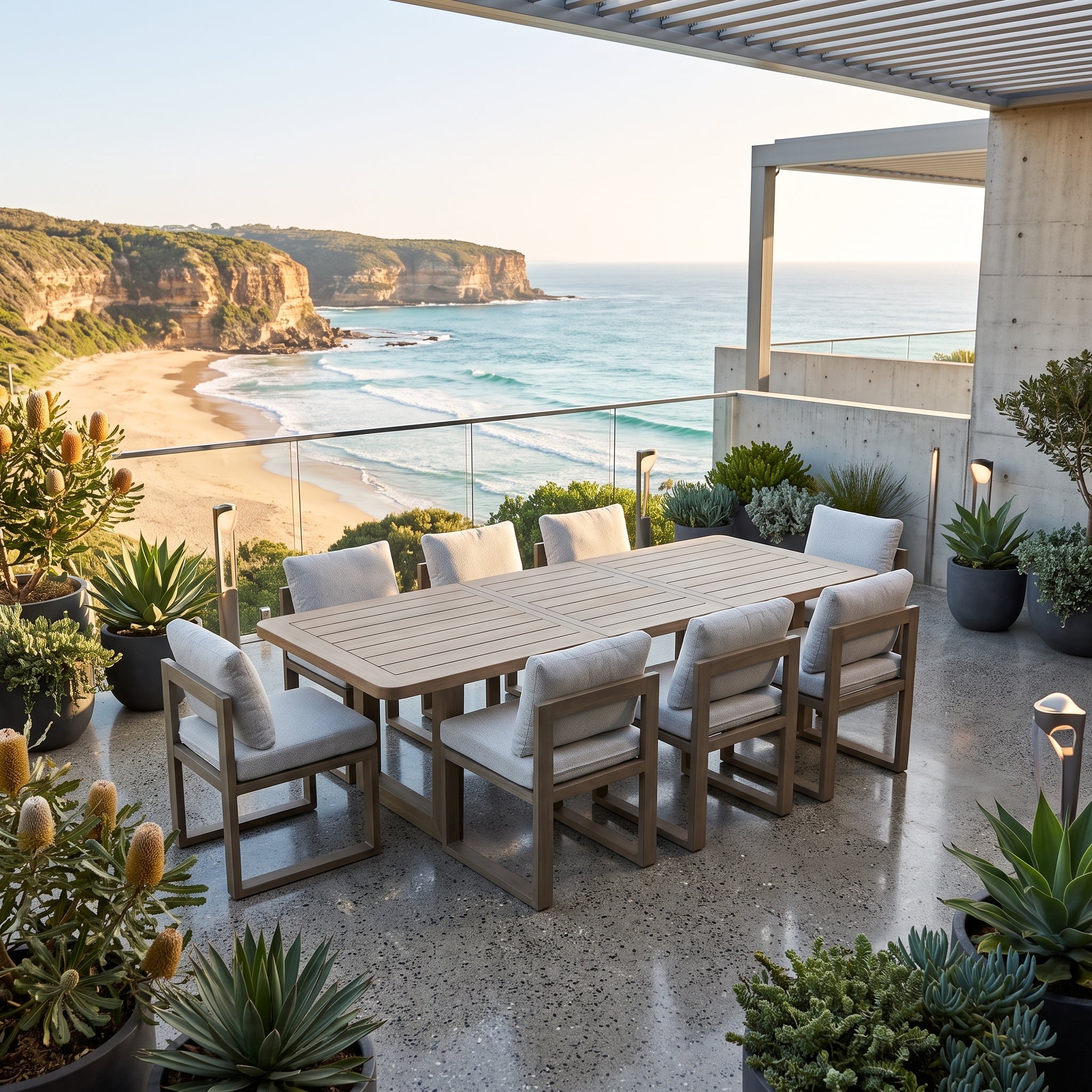 Trinidad 9 Piece Outdoor Dining Package