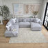 Ezra Corner Chaise In Grey