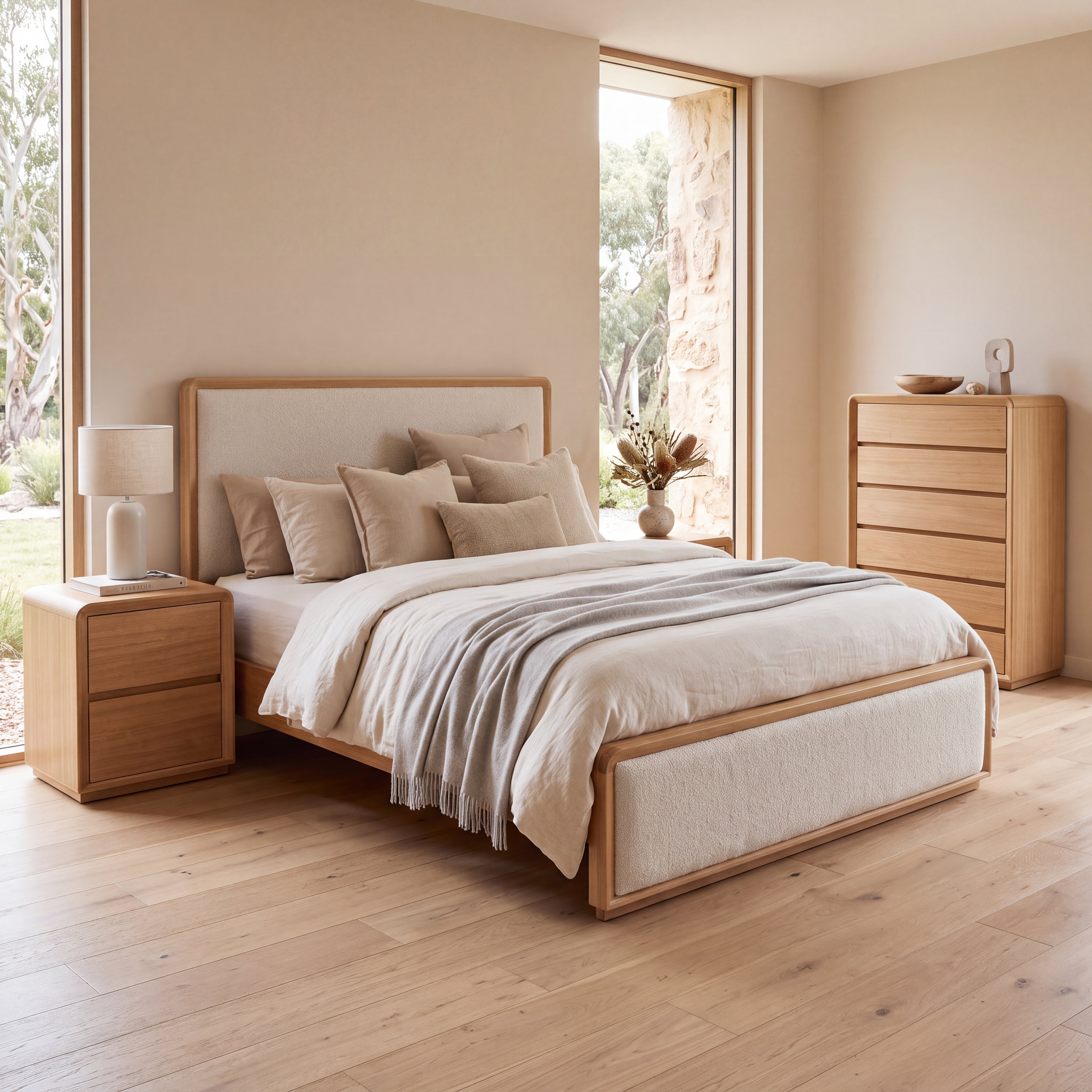 Cassandra 4 Piece King Tallboy Package