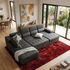 Bronte Right Chaise with sofabed in charcoal