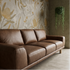 Dutton 3 Seater In Chocolate Leather