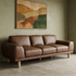 Dutton 3 Seater In Chocolate Leather