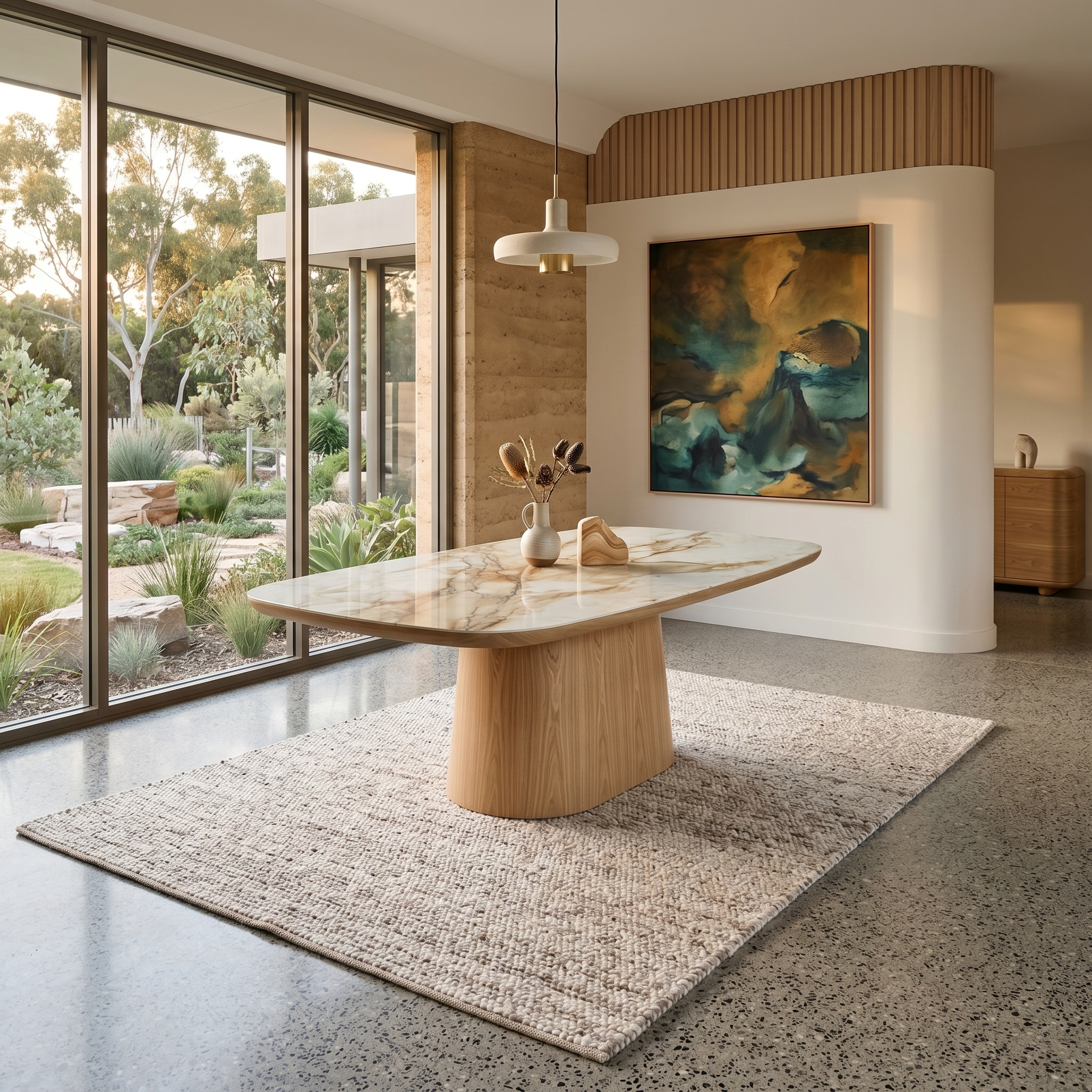 Olympus 210cm Dining Table With Ceramic Top