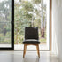 Milano Dining Chair In Dark Grey With Oak Leg