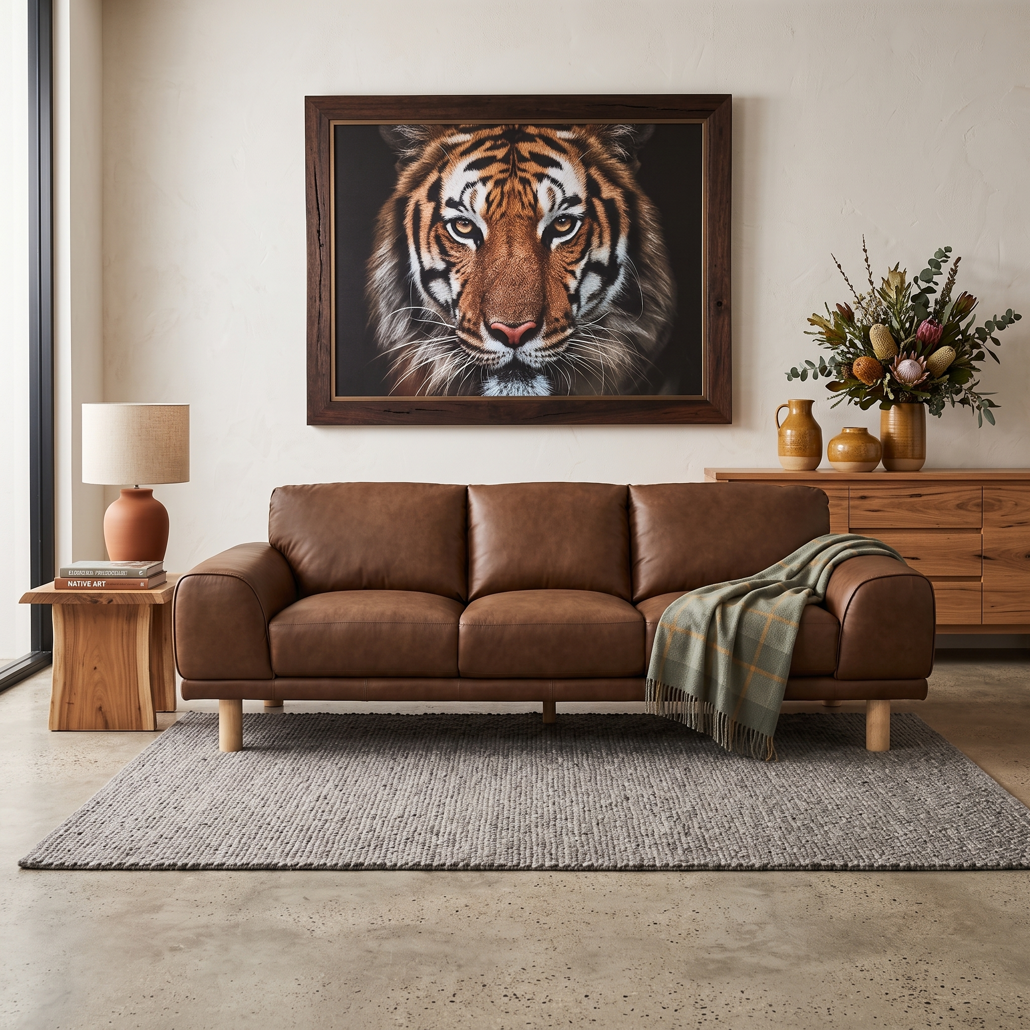 Dutton 3 Seater In Chocolate Leather