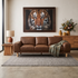 Dutton 3 Seater In Chocolate Leather