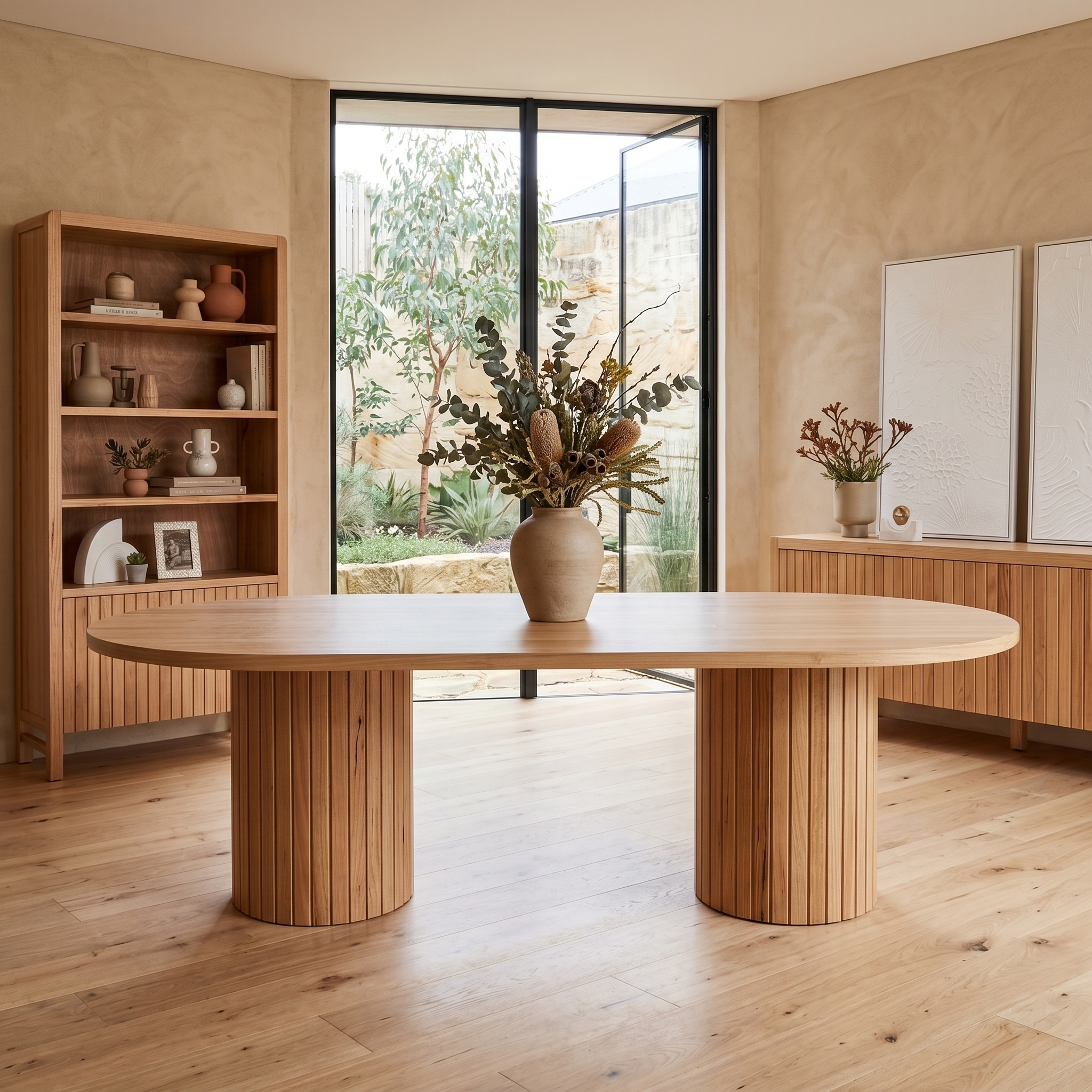 Morocco 270cm Long Table In Natural Australian Messmate