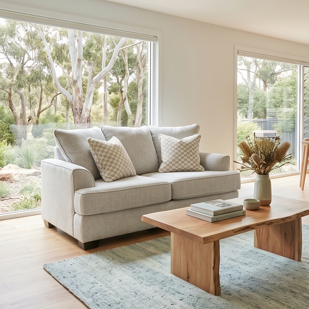 Pearce 2 Seater Sofa In Soft Grey
