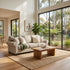 Remmy 3 Seater Sofa In Natural Grey