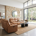 Rockville 3+1+1 Dual Motion Recliner Package in Vintage Tan Leather