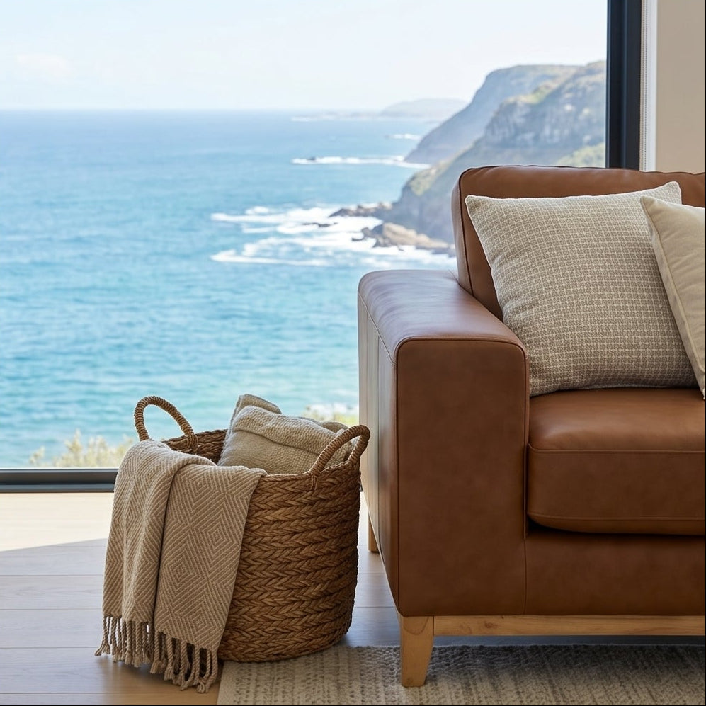 Bliss 2 Seater In Tan Leather