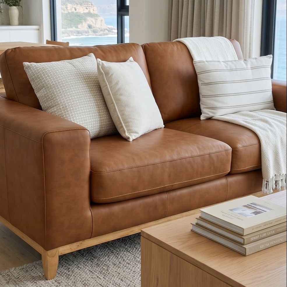Bliss 3+2 Seater Package In Tan Leather